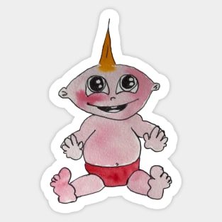 Baby on fire Sticker